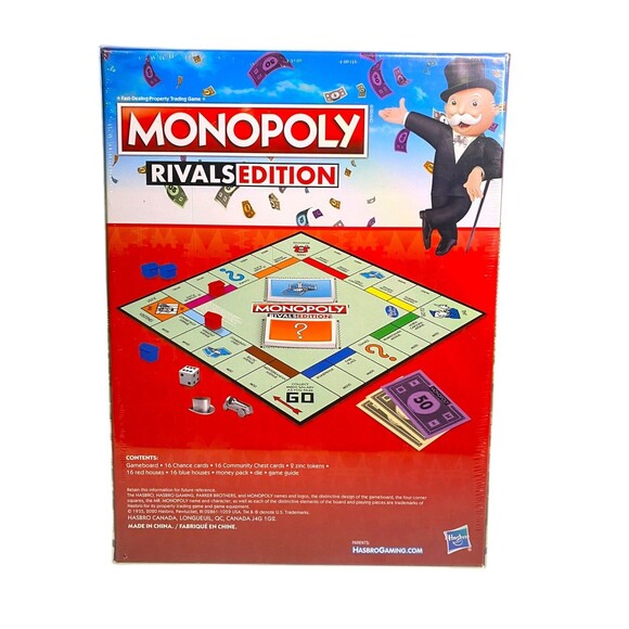 Monopoly Rivals Edition 2 Player Game Hasbro Gaming Brand New Sealed - Picture 3 of 7